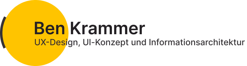 Logo Ben Krammer - UX-Design, UI-Konzept und Informationsarchitektur
